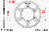 Corona AFAM 116100-62 in acciaio passo 420 CPI SM 50 2011  -2012